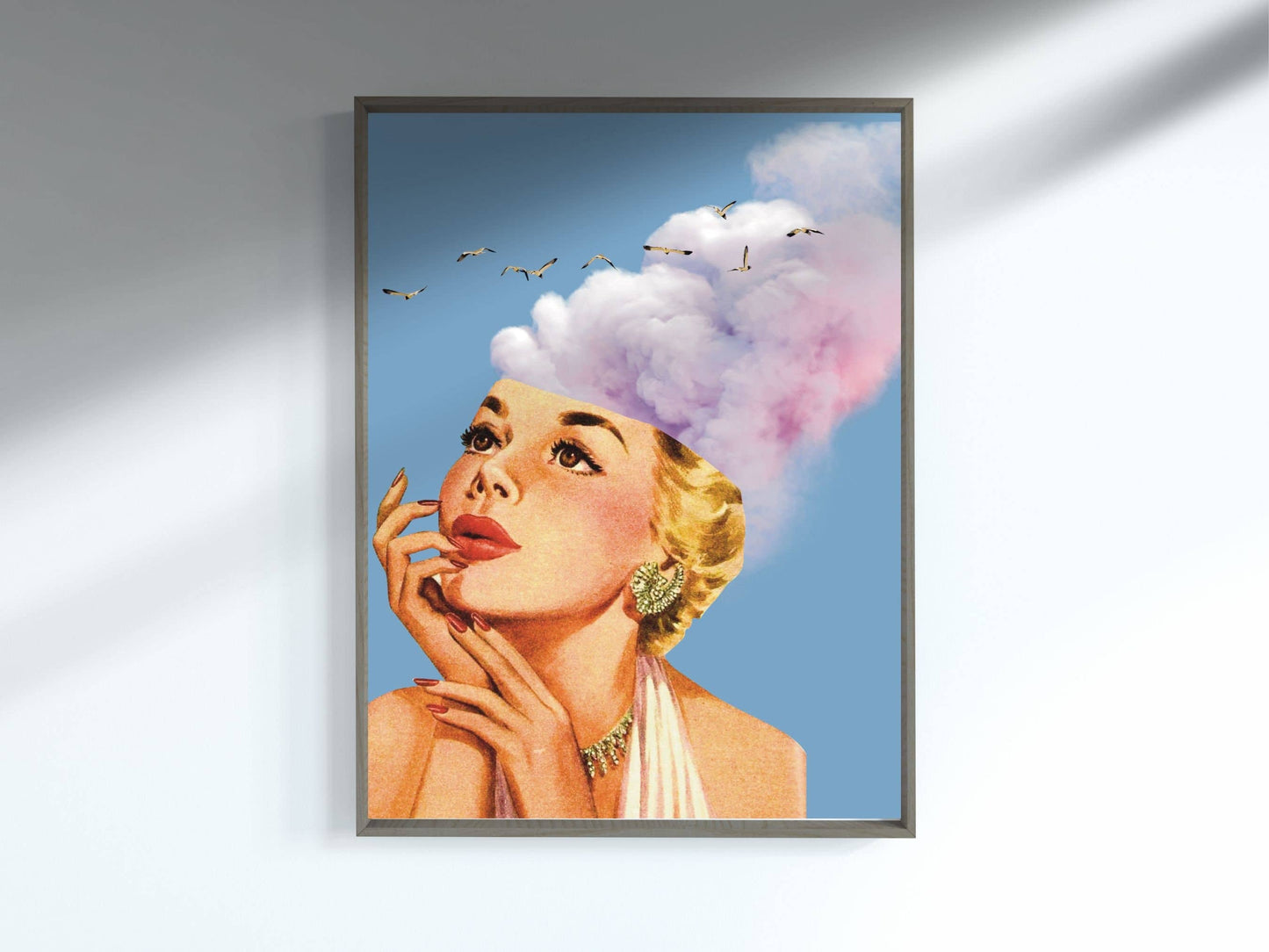 Vintage Style Surreal Collage Print 8x10