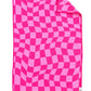 Pink Checkered Double-Sided Hand Towel