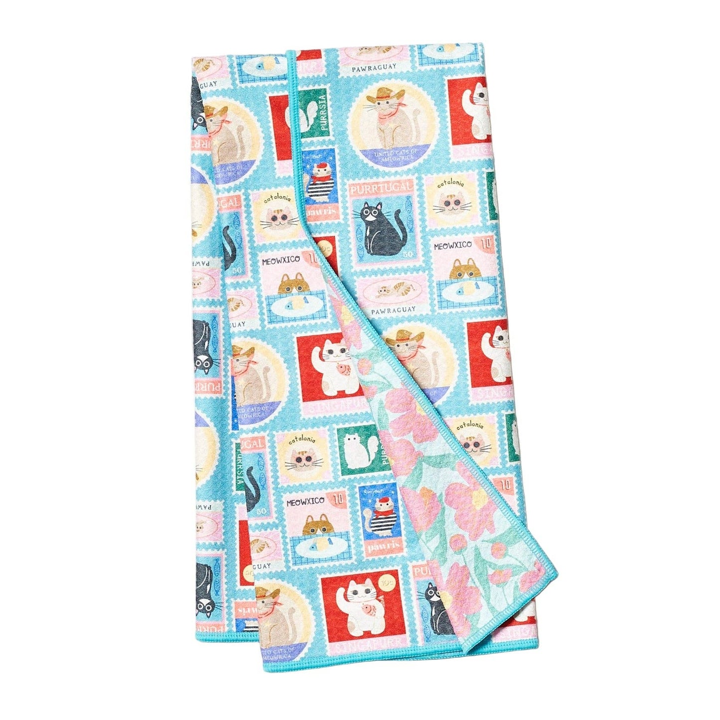 Anywhere Towel Reversible Canine Caper in Rose