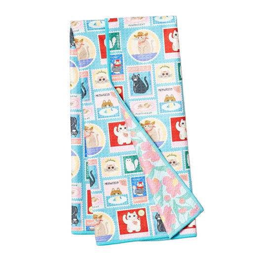 Anywhere Towel Reversible Canine Caper in Rose