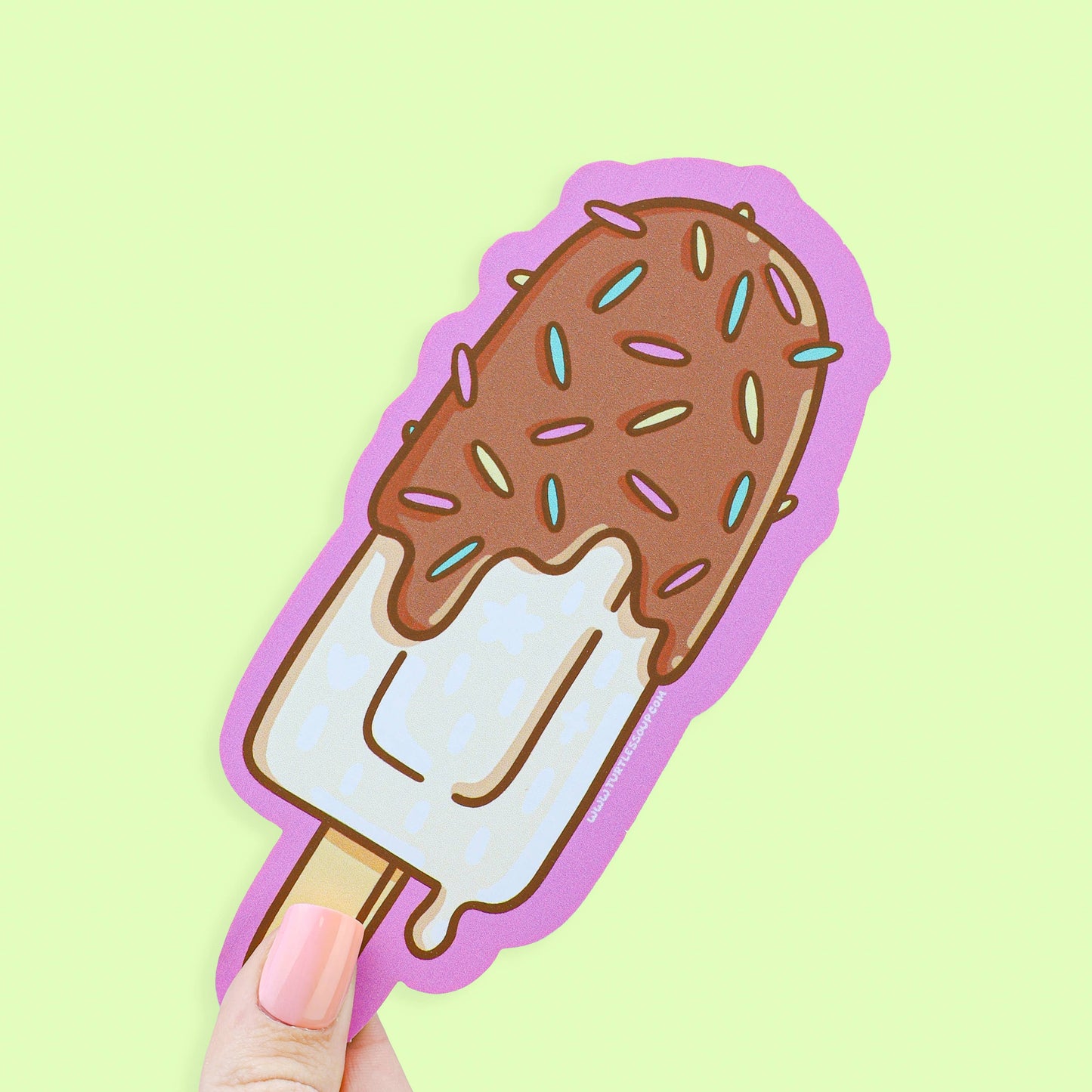 Chocolate Ice Cream Pop Bookmark