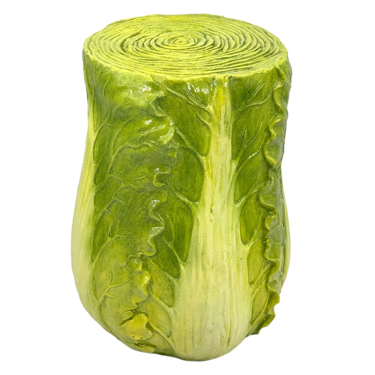 Cabbage/Lettuce Stool Polyresin Side Table 18"
