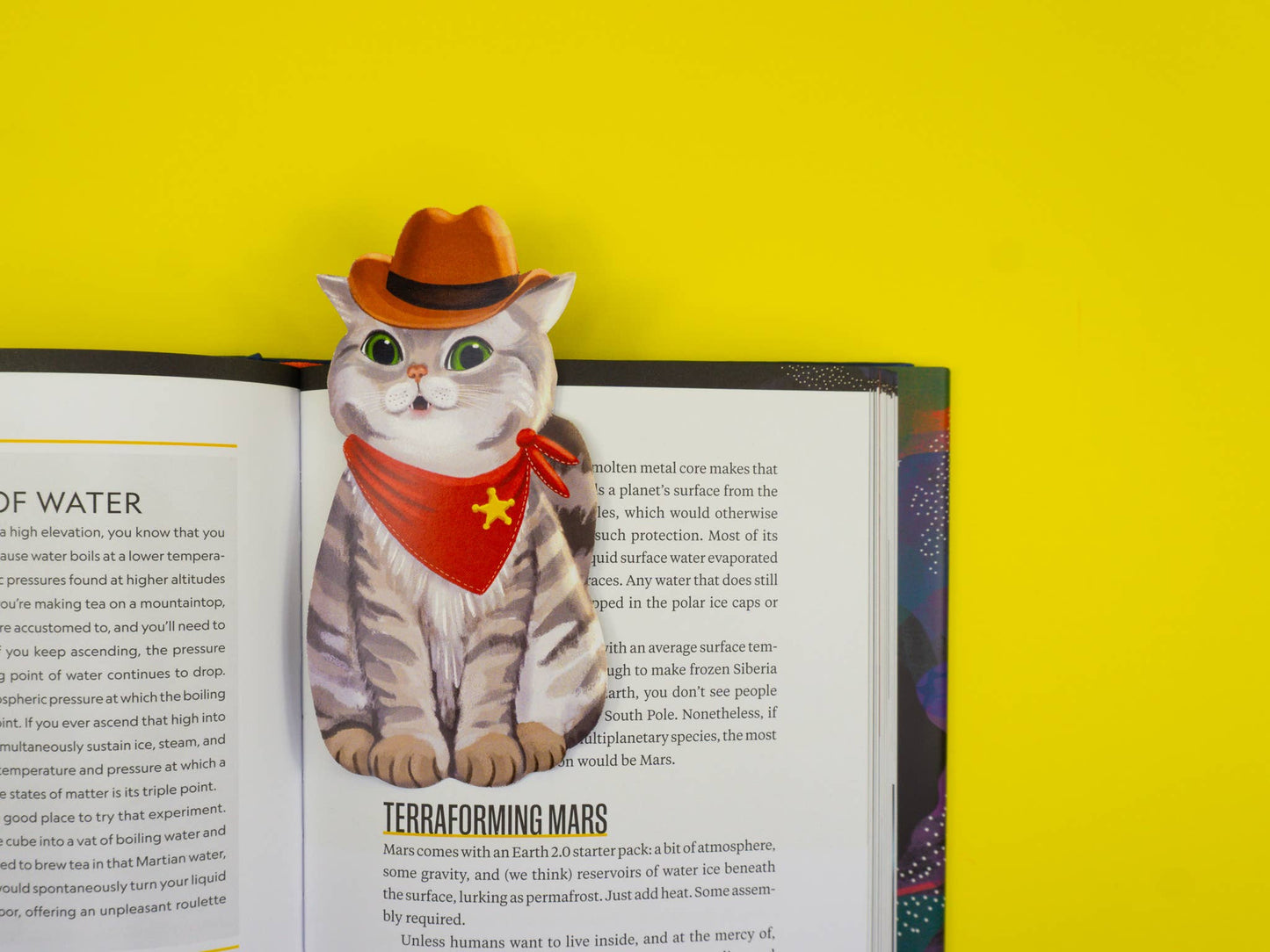 Western Cat Die-Cut Bookmark