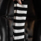 Spooky Striped Arm Warmers Black/White