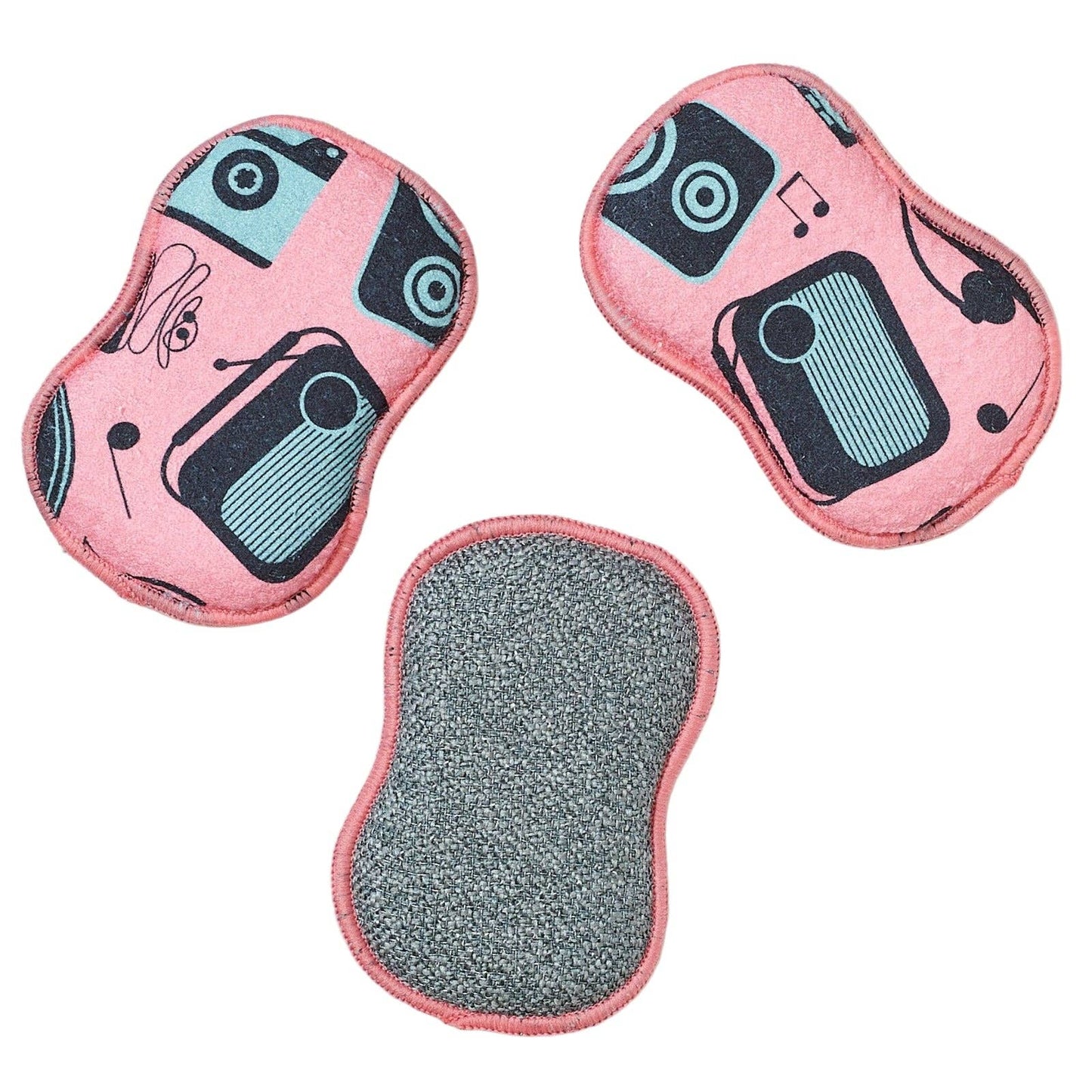 Tunes in Flamingo Retro Sponges