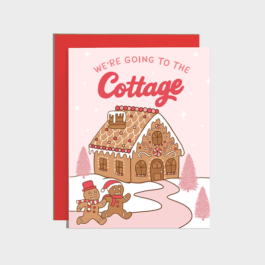 We're Going To The Cottage Gingerbread Holiday Card