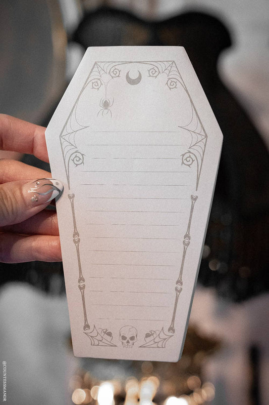 Last Writes Coffin Sticky Notes