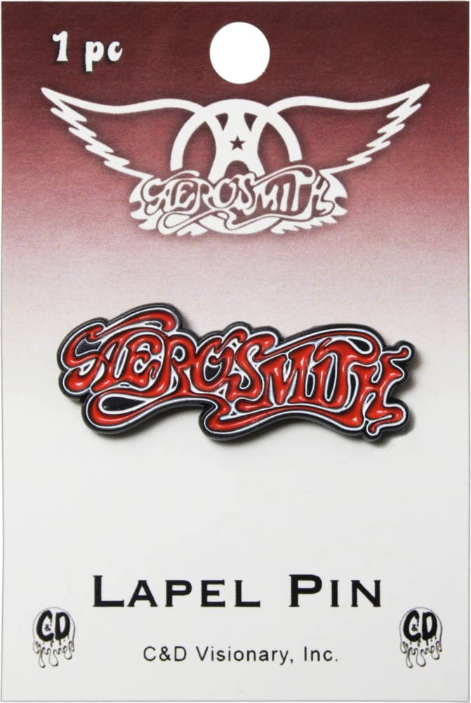 Enamel Pin - Aerosmith - Classic Red And White Logo