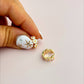 Daisy Hoop Earrings in Gold