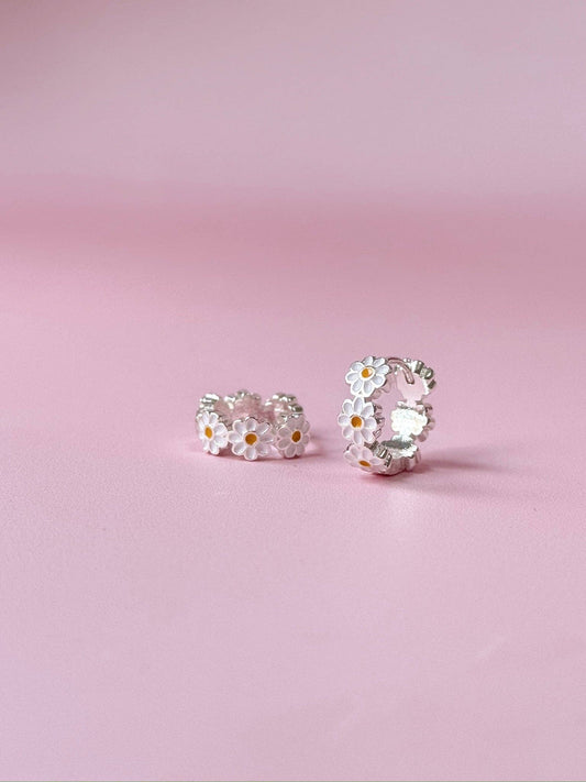 Daisy Mini Hoop Earrings