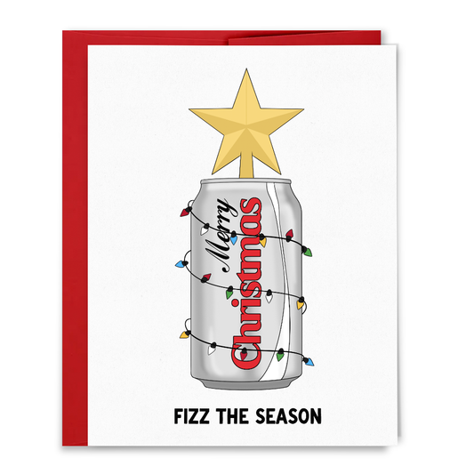 Fizz the Season Soda Christmas Card