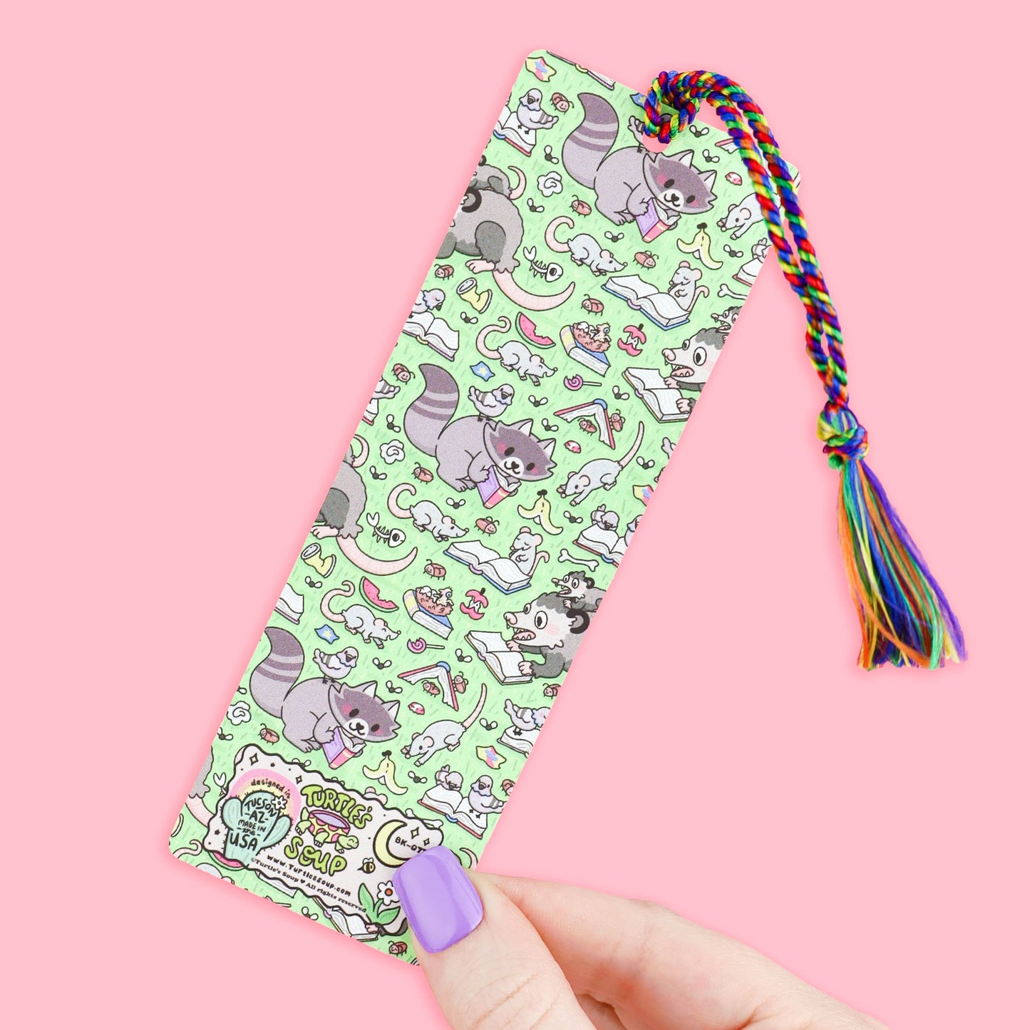 I Love Trashy Books Bookmark with Tassel