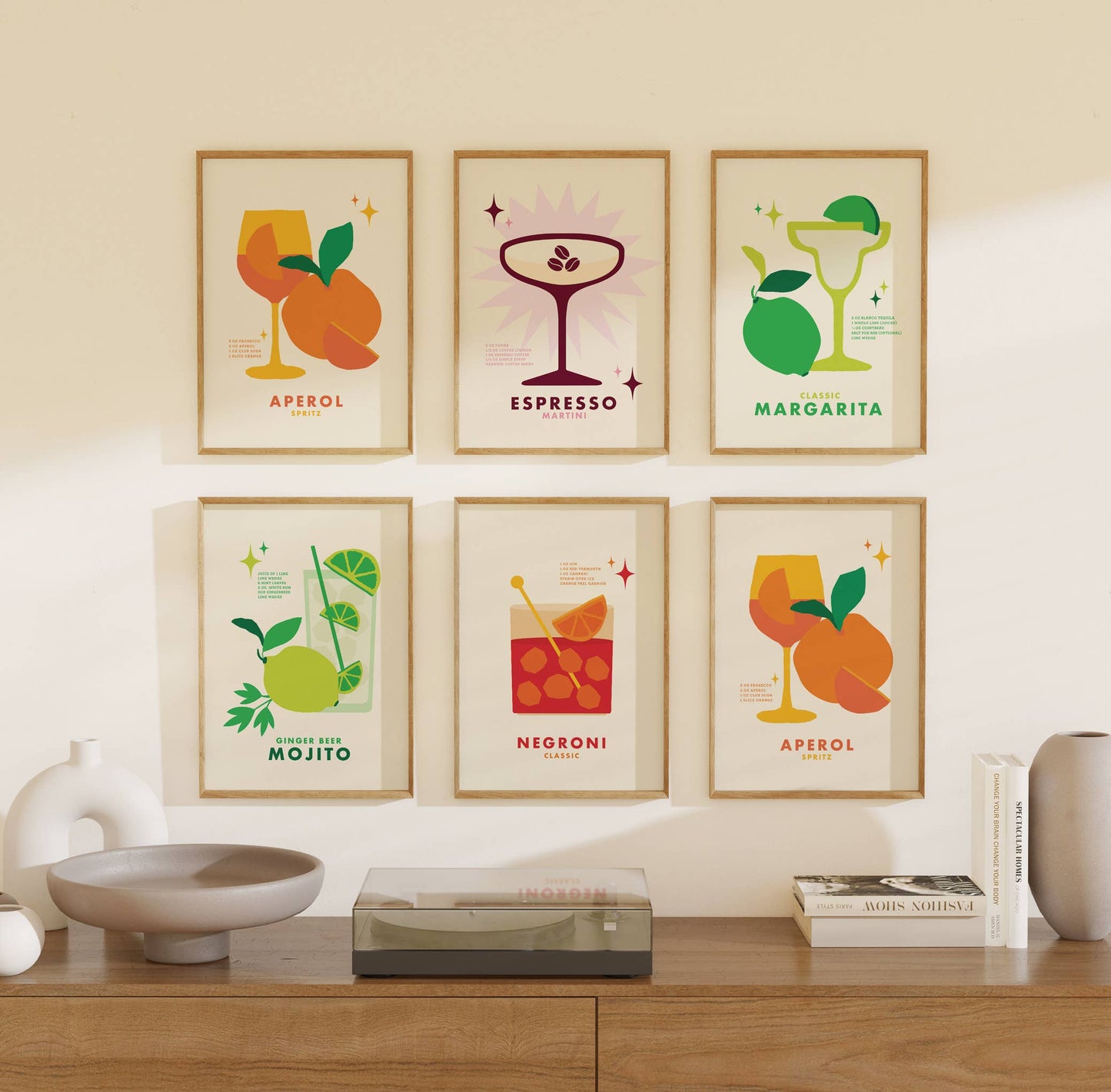 Aperol Cocktail Print 11x14