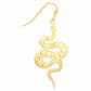 Celestial Serpent Gold Dangle Earrings