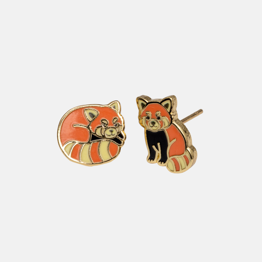 Red Panda Earrings
