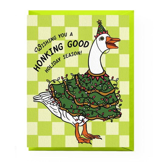 Porch Goose Holiday Card