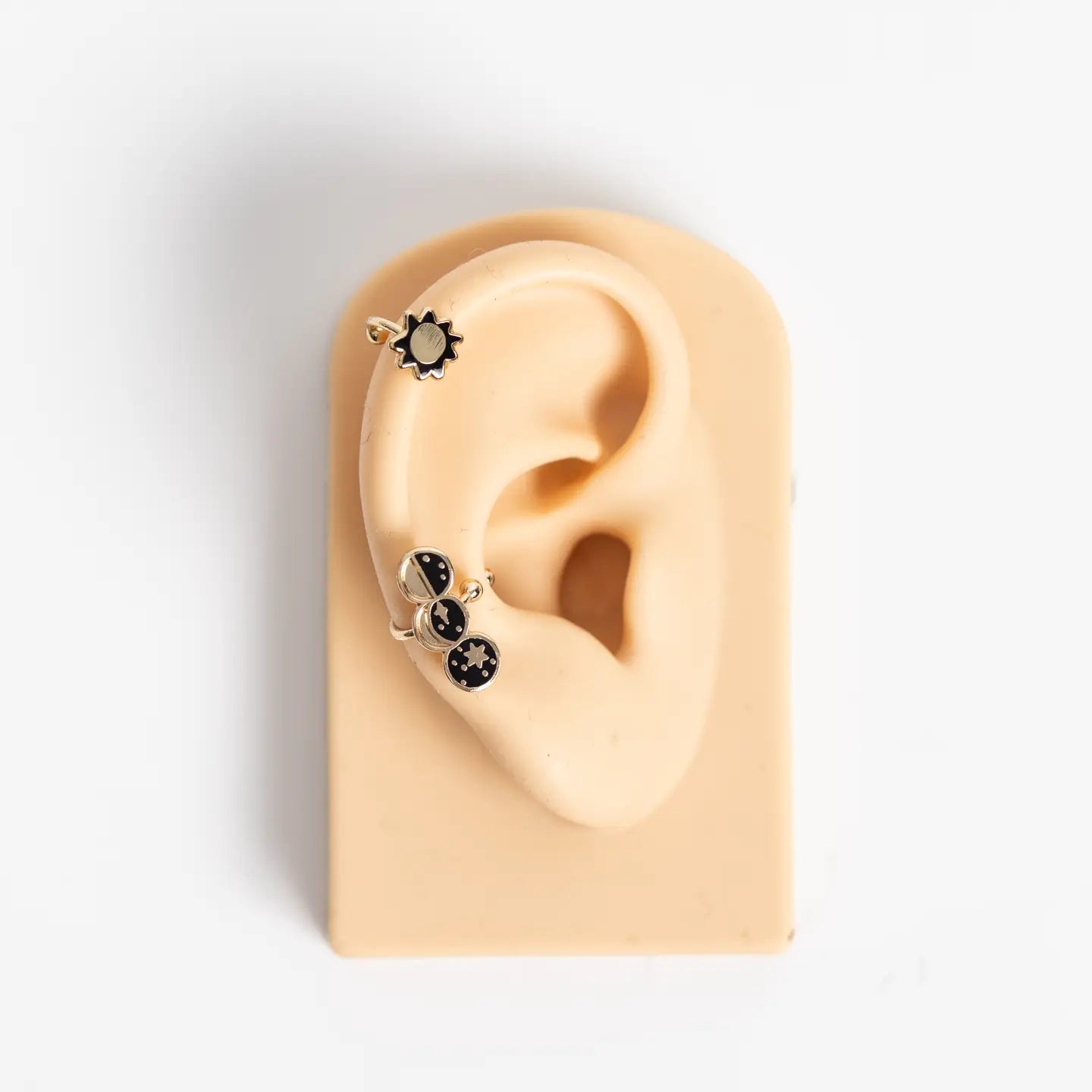 Yellow Owl Ear Cuff Jewelry