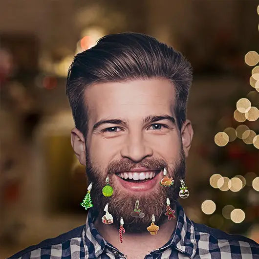 Festive Christmas Beard Baubles
