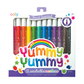 Packaging of ooly Yummy Yummy washable markers with colorful caps on a white background