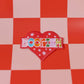 Bookish Heart Iron-On Embroidered Patch