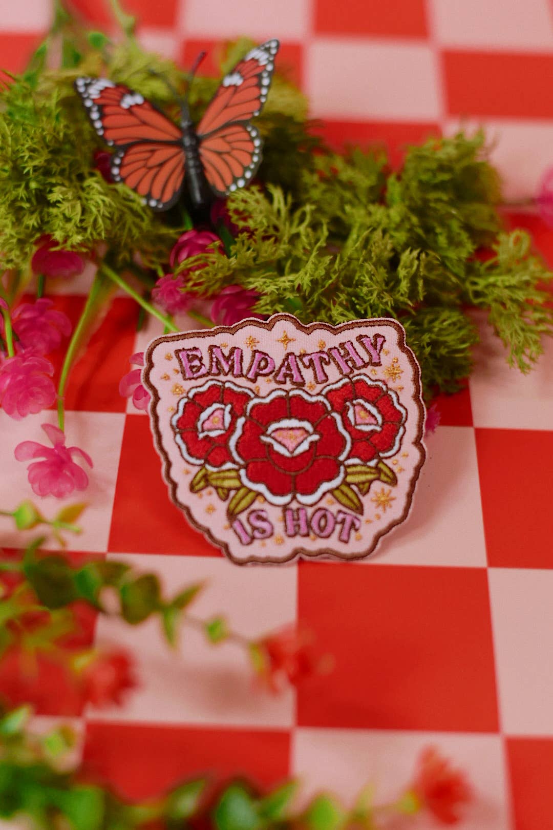 Empathy is Hot Iron-On Embroidered Patch