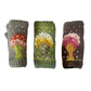 Whimsical Tree of Life Fingerless Gloves Hand Embroidered