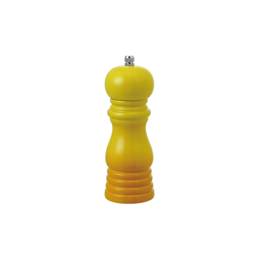 Enameled Rubberwood Salt/Pepper Mill Yellow Ombre