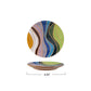 Stoneware Plate w/ Wax Relief Design