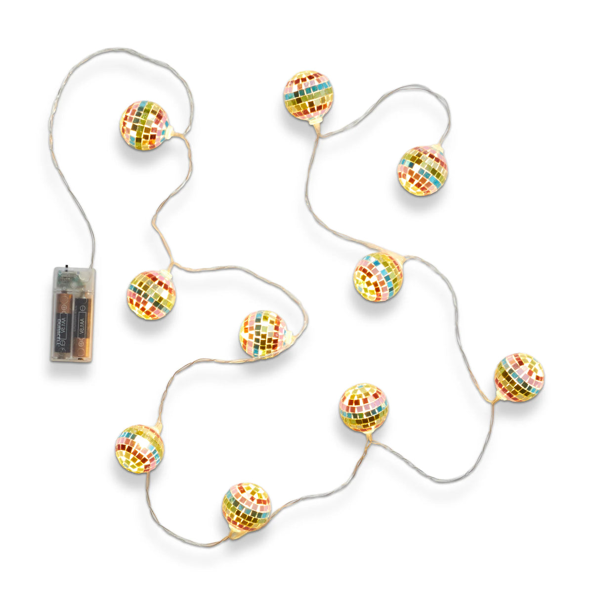 Multicolor Disco Ball String Lights