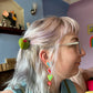 Mini Stuffed Olive Hair Claw