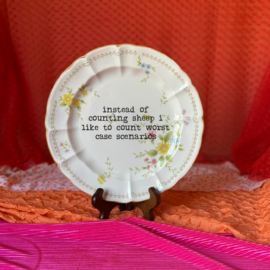 Worst Case Scenario Funny Plate