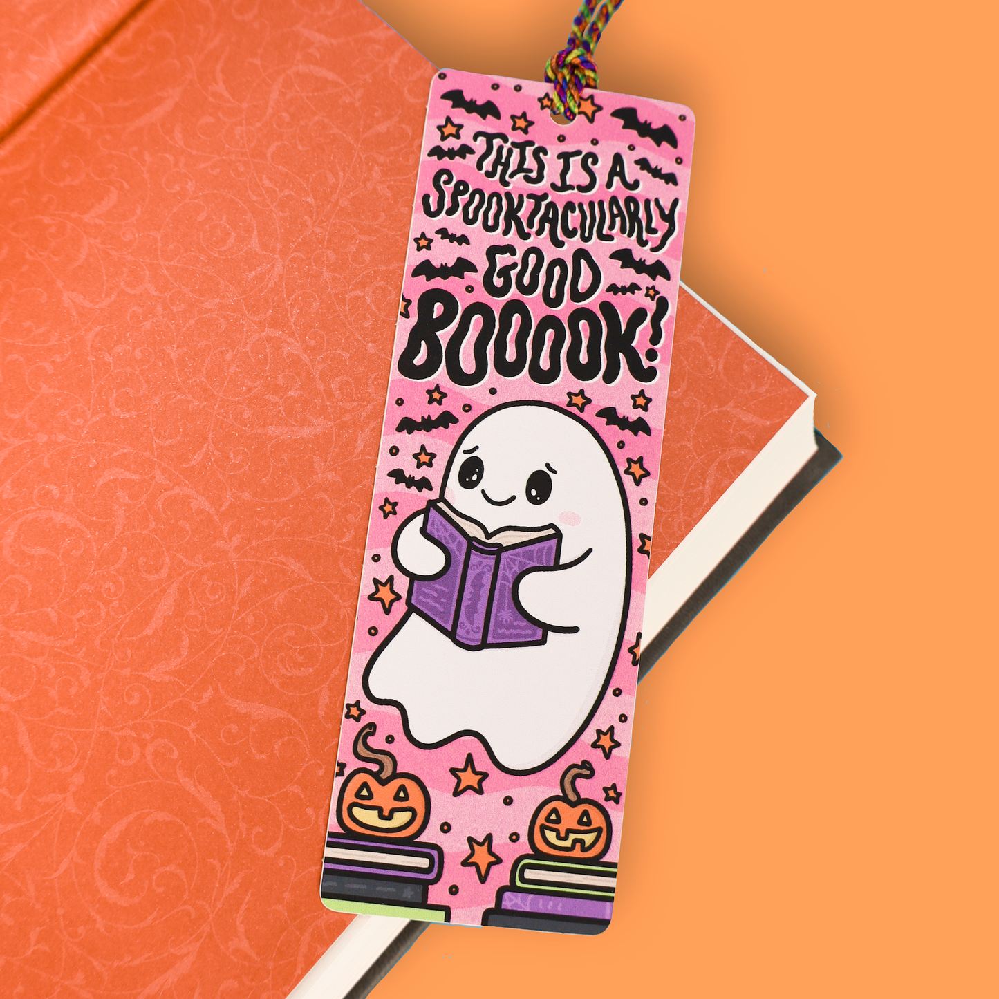 Good Book Ghost Cute Horror Halloween Bookmark