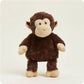 Stuffed monkey toy on a white background