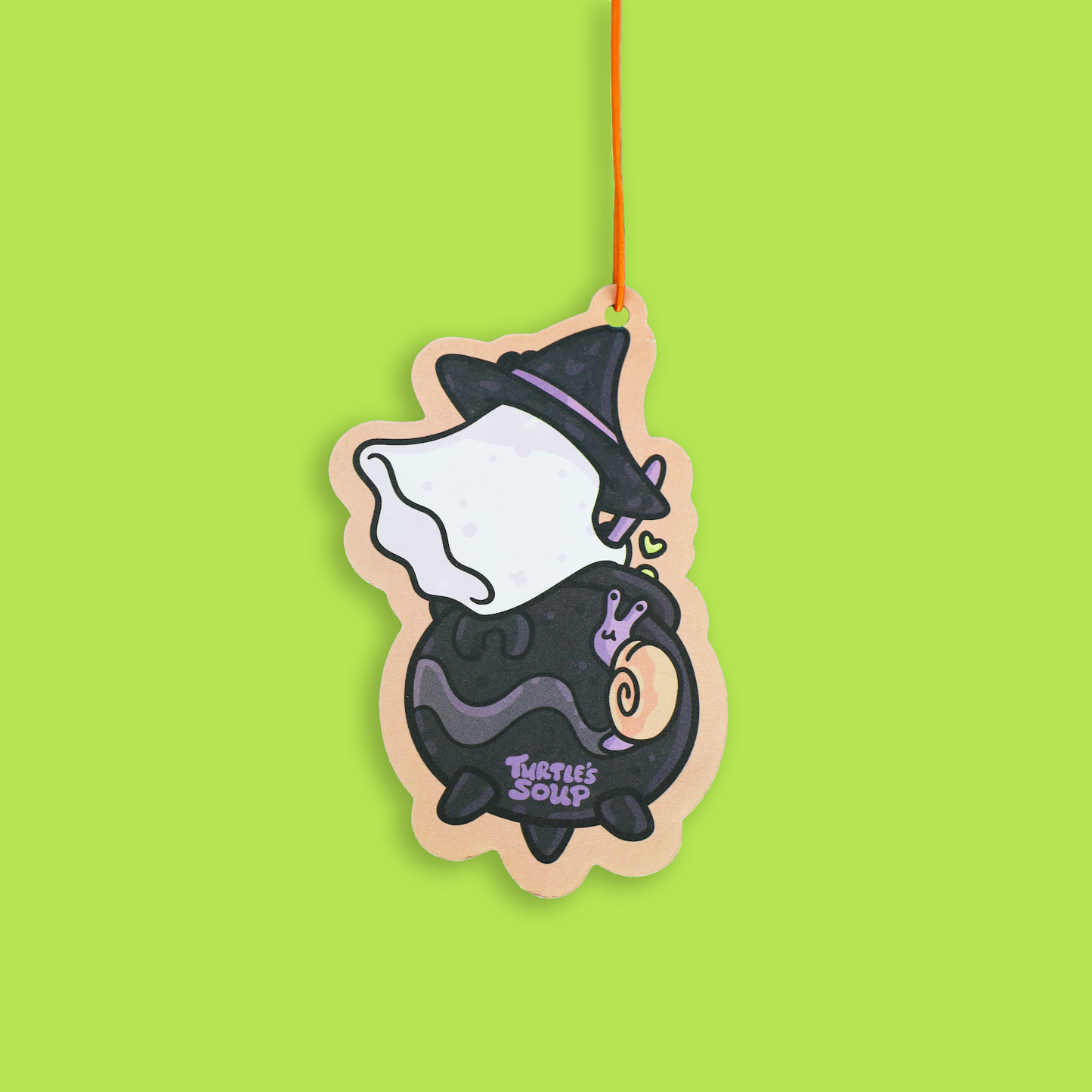 Witch Ghost Cauldron Halloween Car Air Freshener