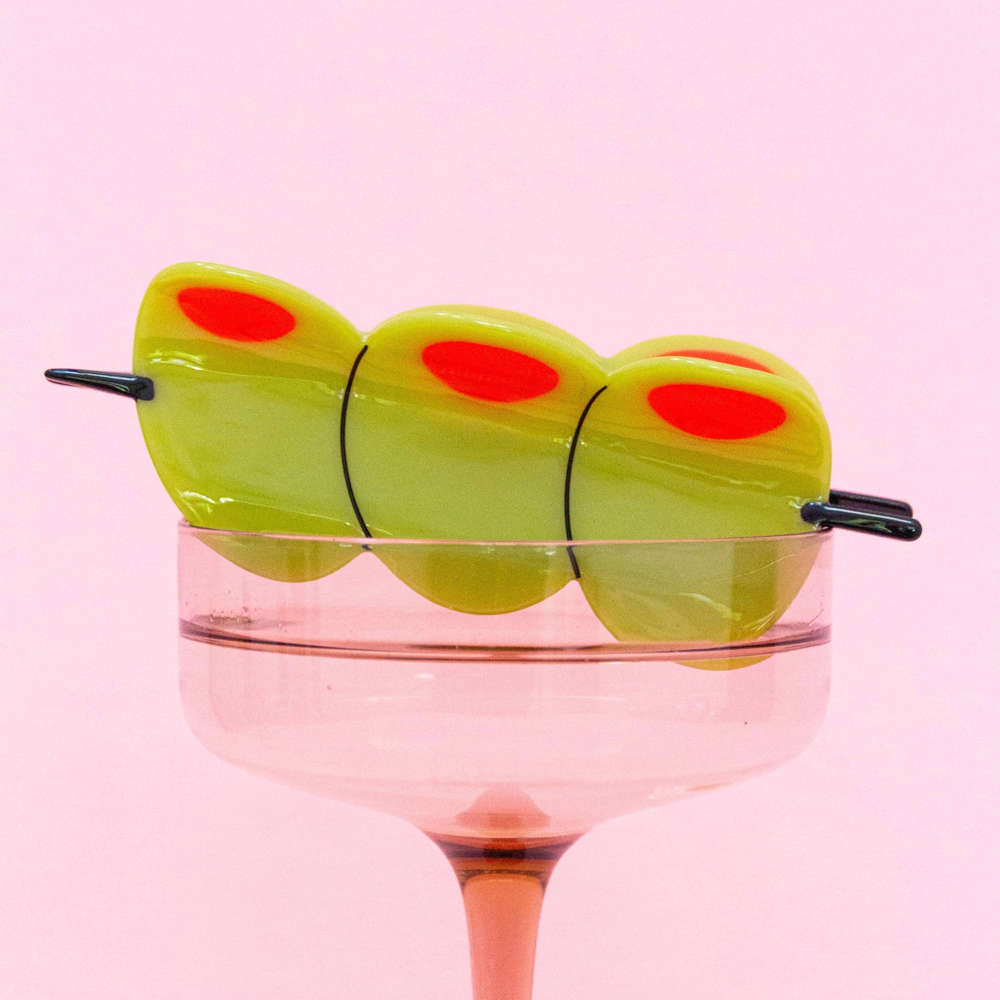 Olive Hair Claw Clip XL