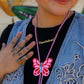 Overwhelmed Nameplate Necklace: Gold
