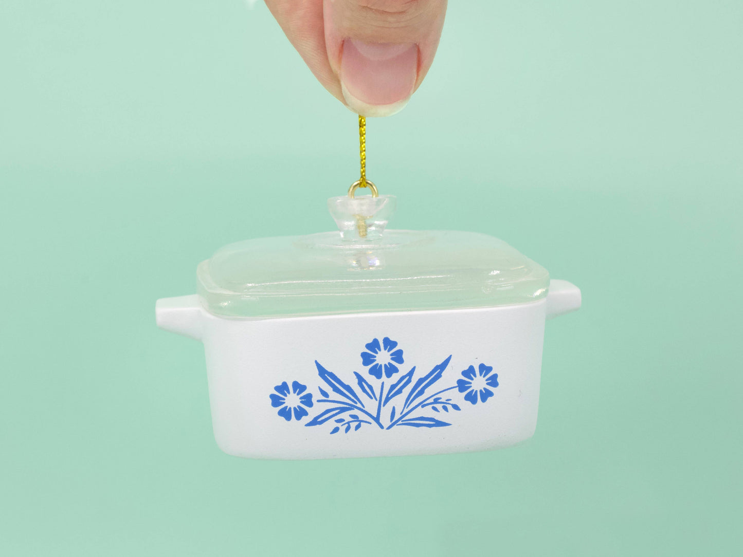 Mini Cornflower Ornament | Corning Ware Inspired Casserole