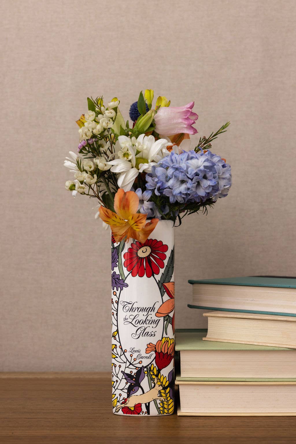 Through the Looking Glass Book Vase