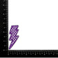 Lavender & White Checkered Lightning Bolt Patch