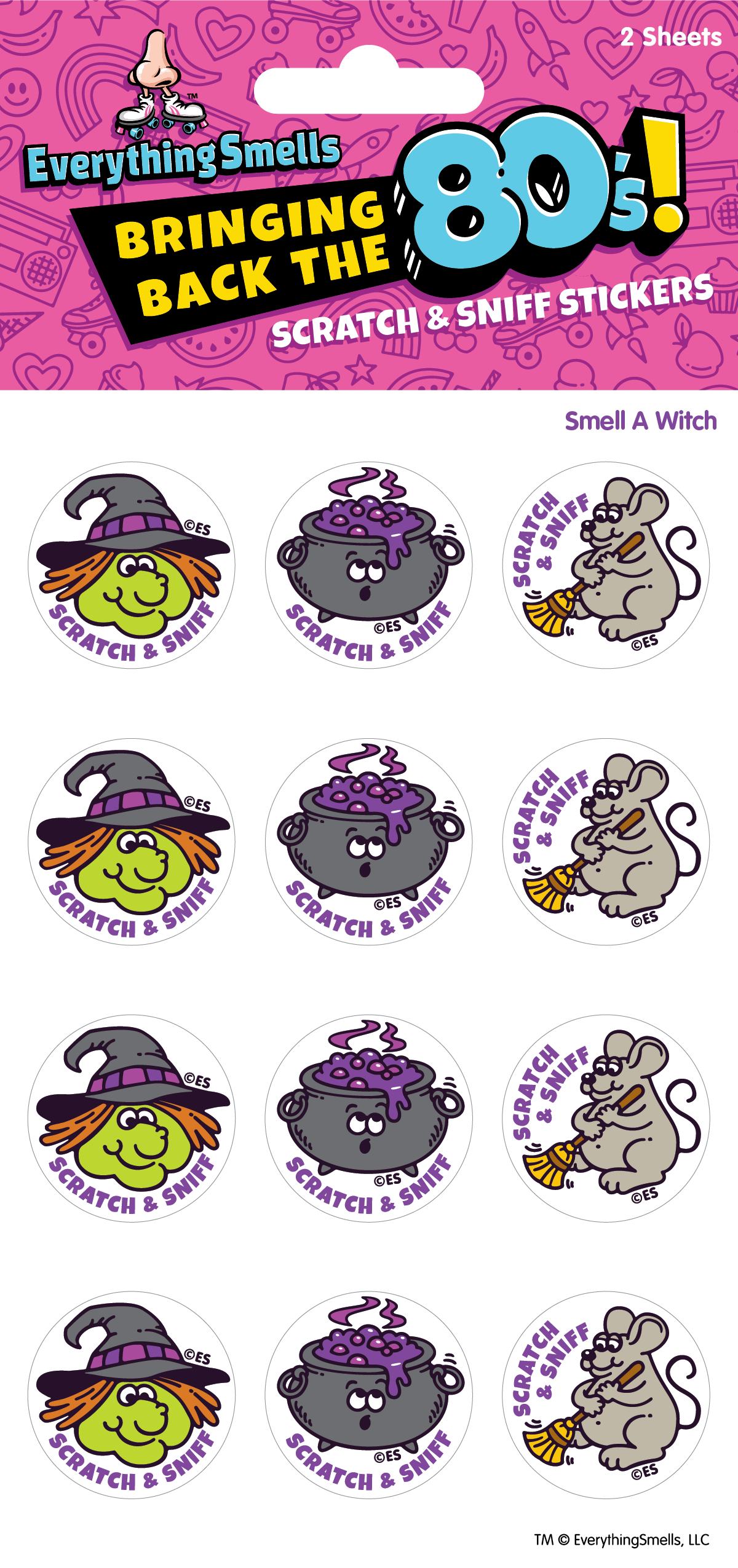 Smell A Witch Scratch & Sniff Stickers
