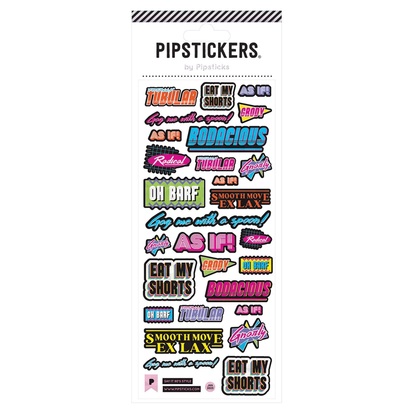 Say It 80's Style Stickers