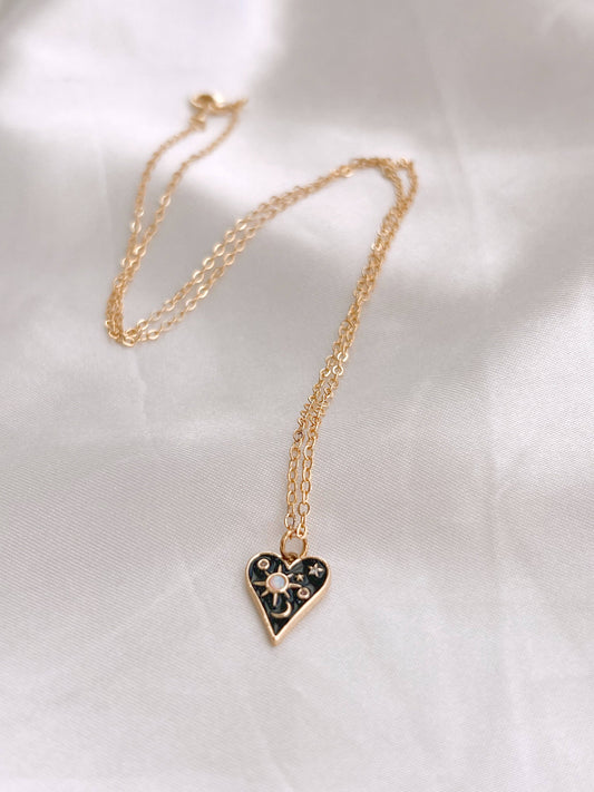Deep Space Gold-Plated Pendant Necklace