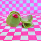 Mini Stuffed Olive Hair Claw