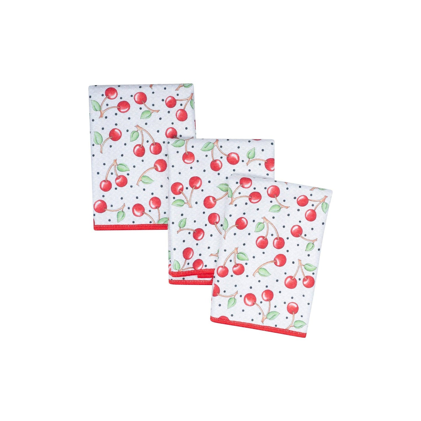 Cherry Reversible Might Mini Towel Set of 3