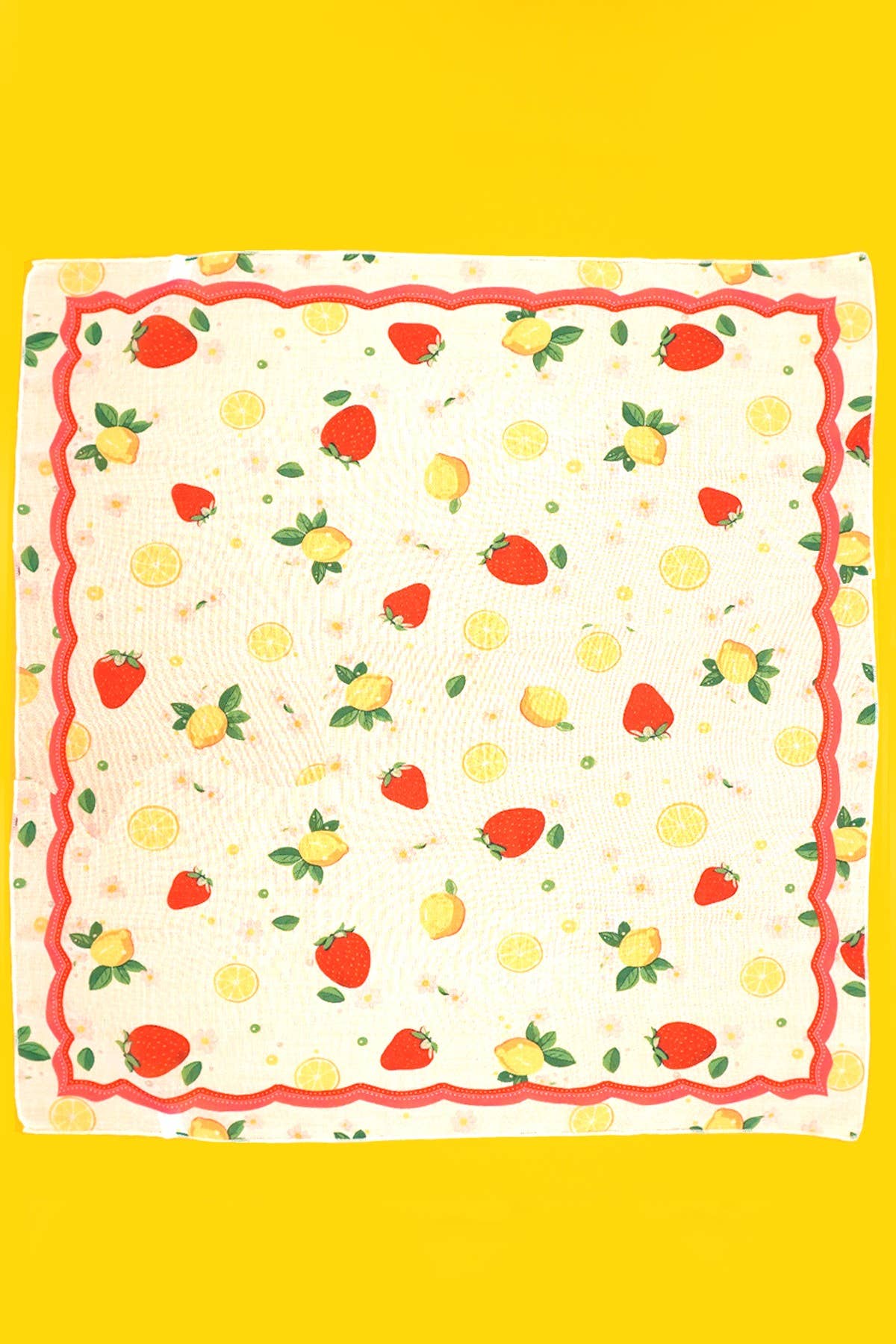 Strawberry Fruit Silk Scarf