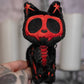 Blood Skelekitty Plush Keychain