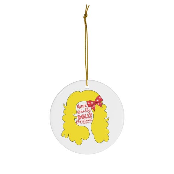 Pop Culture Holly Dolly Christmas Ornament
