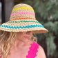 Colorful Raffia Bucket Hat