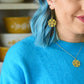 Retro Pyrex Butterfly Flower Earrings