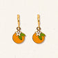 Orange Blossom Huggie Hoop Earrings